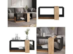 Couchtisch carvalho antracite/goldkraft 91.8x49x45 aven