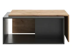 Couchtisch carvalho antracite/goldkraft 90x48x40 paul