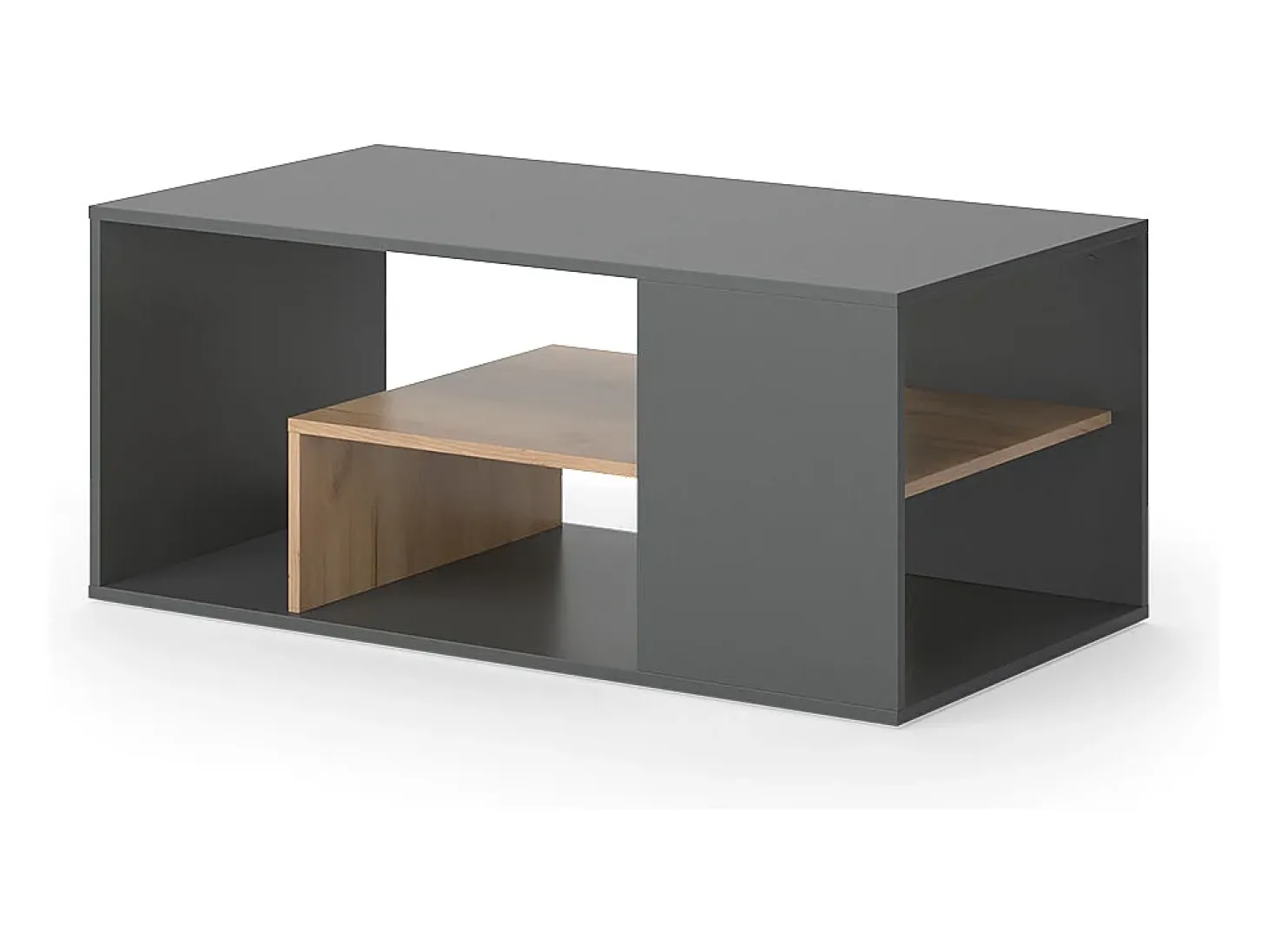 Couchtisch carvalho antracite/goldkraft 110x59x47 edgar