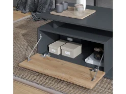 Couchtisch carvalho antracite/goldkraft 118x59x39.8 roland