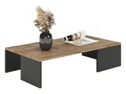 Couchtisch carvalho antracite/goldkraft 90x50x21.4 hardi