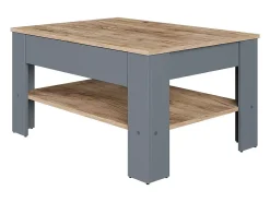 Couchtisch carvalho antracite/goldkraft 92.2x65x48 milan