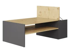 Couchtisch carvalho artesanal/antracite 110x60x36 rubby