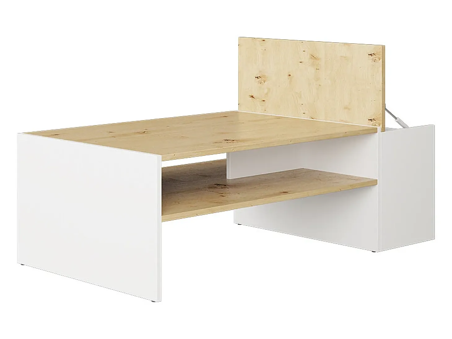 Couchtisch carvalho artesanal/branco 110x60x36 rubby