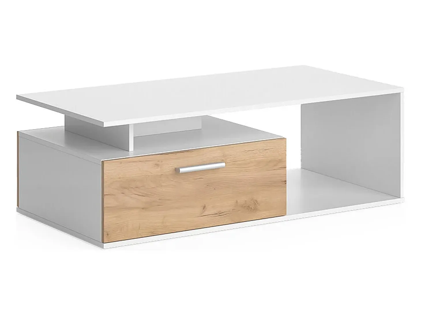 Couchtisch carvalho branco/dourado 118x59x39.8 roland
