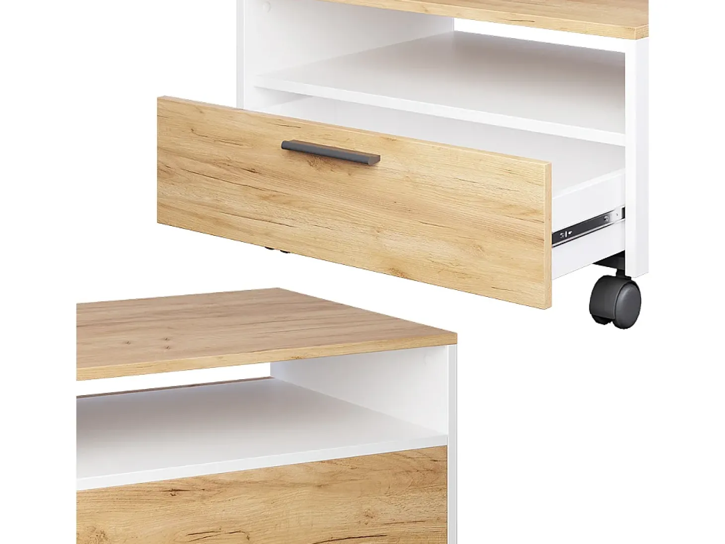 Couchtisch carvalho branco/dourado 70x52.4x40 bibo