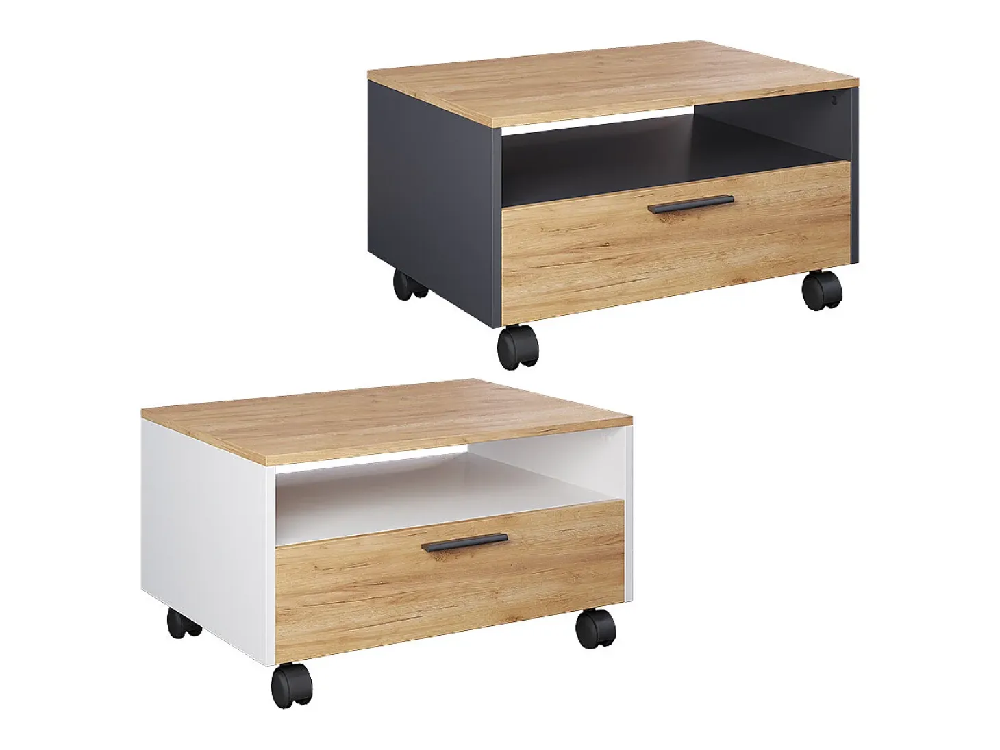 Couchtisch carvalho branco/dourado 70x52.4x40 bibo