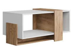 Couchtisch carvalho branco/dourado 91.8x49x45 aven