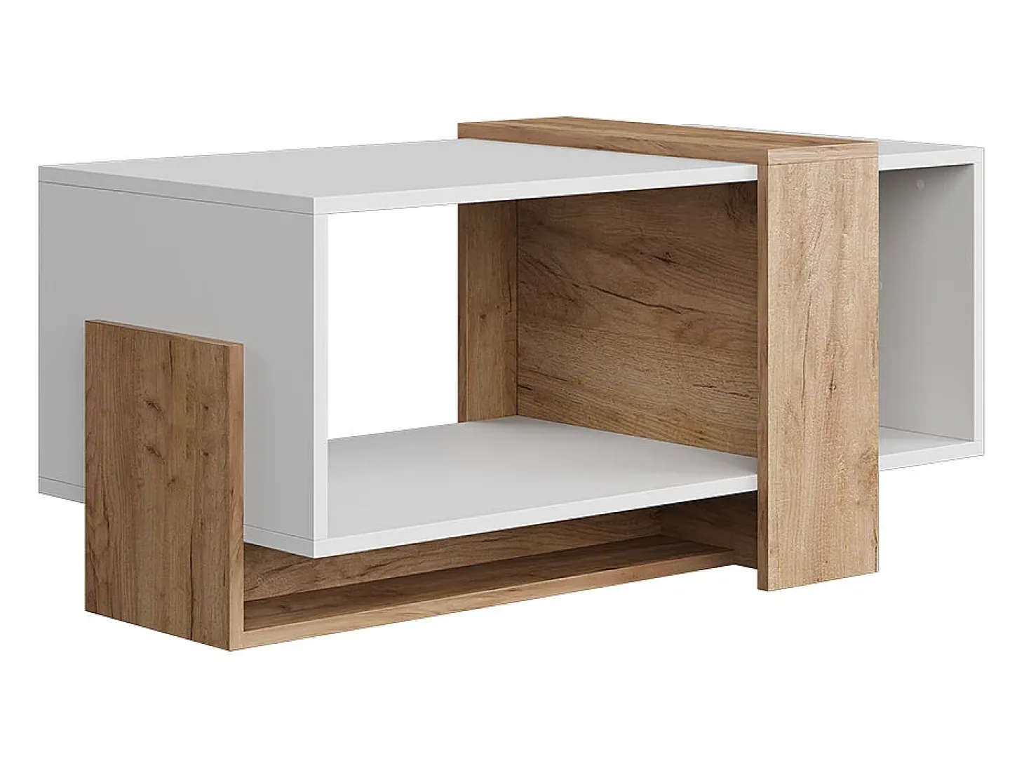 Couchtisch carvalho branco/dourado 91.8x49x45 aven