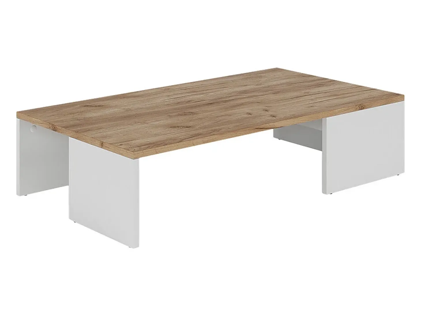 Couchtisch carvalho branco/dourado 90x50x21.4 hardi