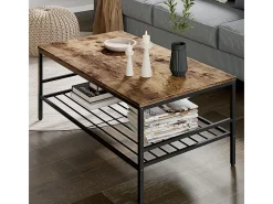 Couchtisch carvalho goldkraft/preto 106x60x45.5 fyrk