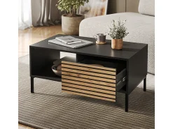Couchtisch carvalho goldkraft/antracite 90x50x45 eliza
