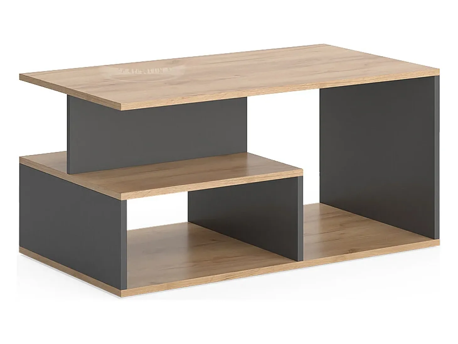 Couchtisch carvalho goldkraft/antracite 90x49.4x43.8 hasso