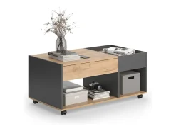 Couchtisch carvalho goldkraft/antracite 110x60x49.5 maik