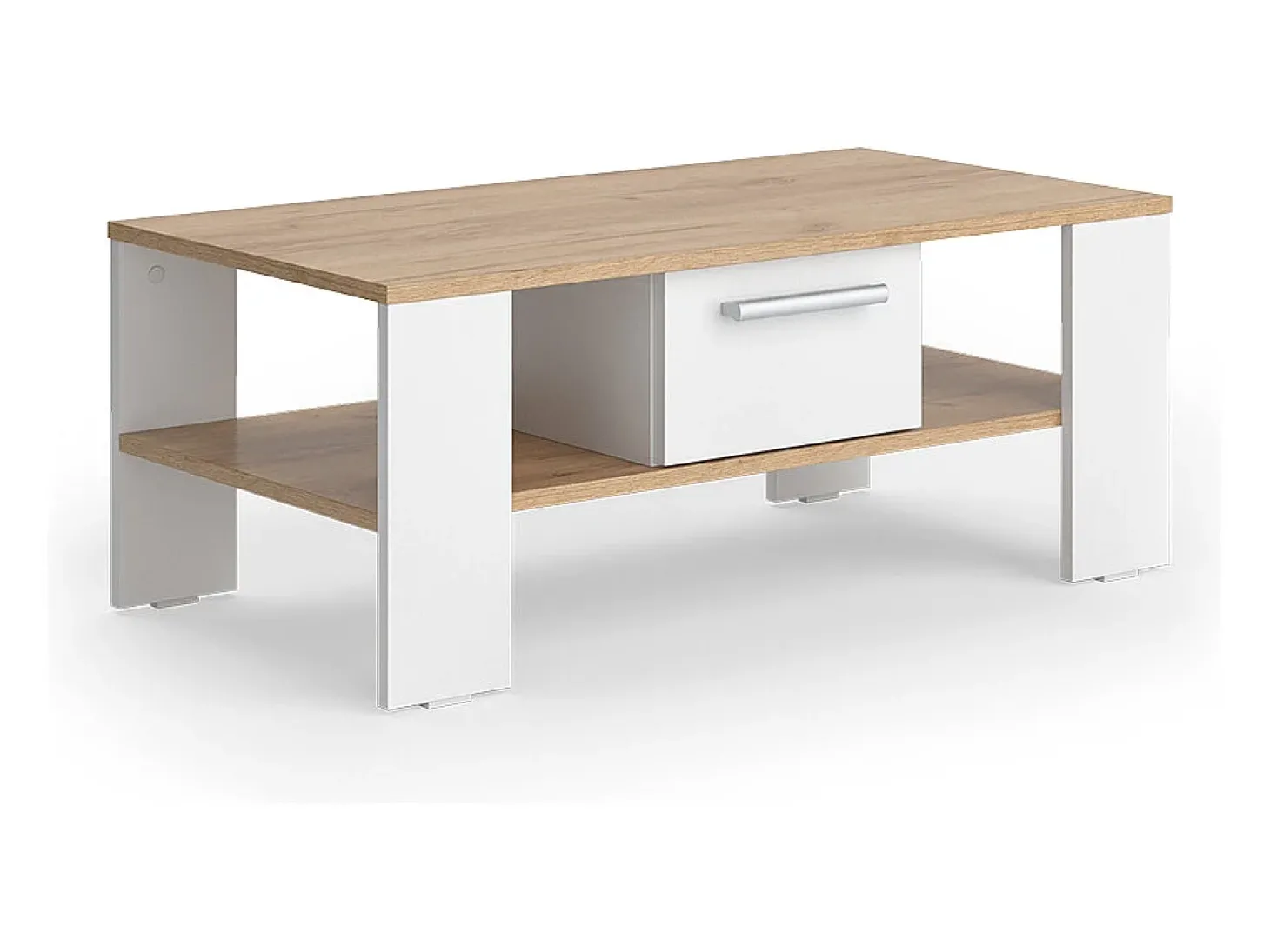 Couchtisch carvalho goldkraft/branco 89.8x46.4x35.8 wilmut