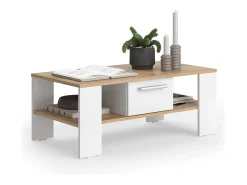 Couchtisch carvalho goldkraft/branco 89.8x46.4x35.8 wilmut