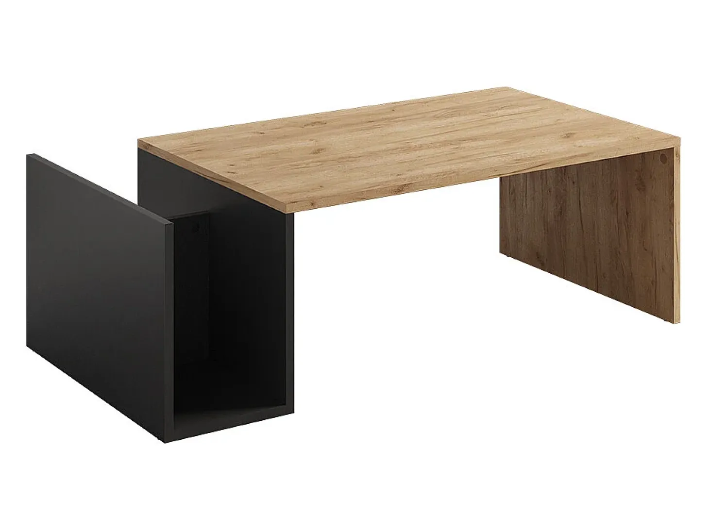 Couchtisch carvalho goldkraft/antracite 100x50x32.9 avento