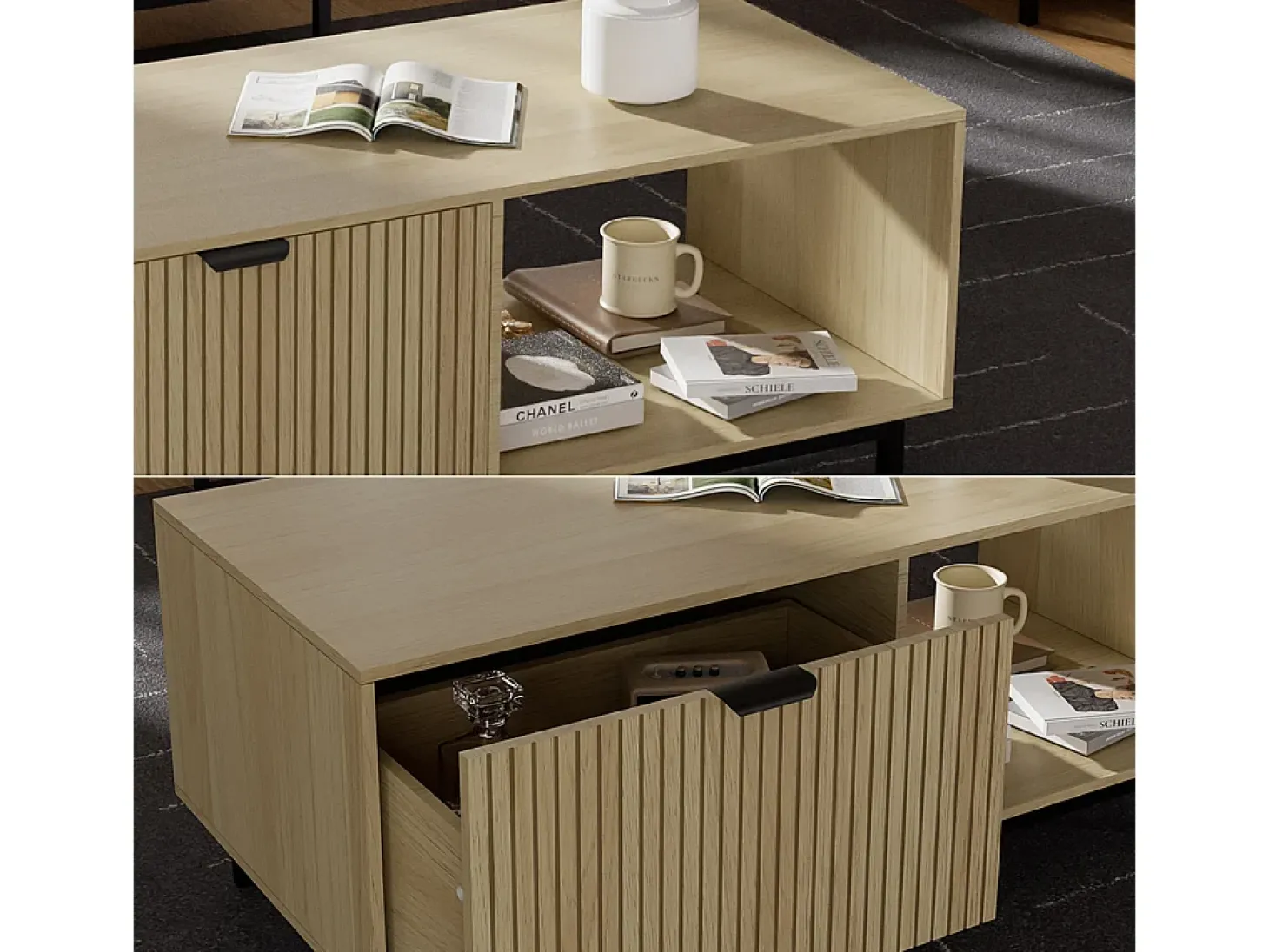 Couchtisch carvalho 110x50x45 lennox