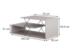 Couchtisch caxemira 100x50x40.5 nario
