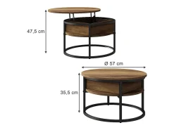 Couchtisch madeira 57x57x47.5 marlo