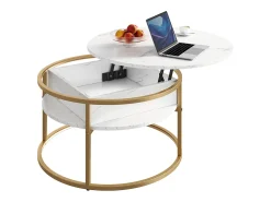 Couchtisch mármore branco 77x77x52 marlo