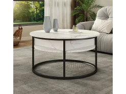 Couchtisch mármore branco 77x77x52 marlo