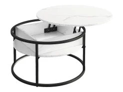 Couchtisch mármore branco 77x77x52 marlo