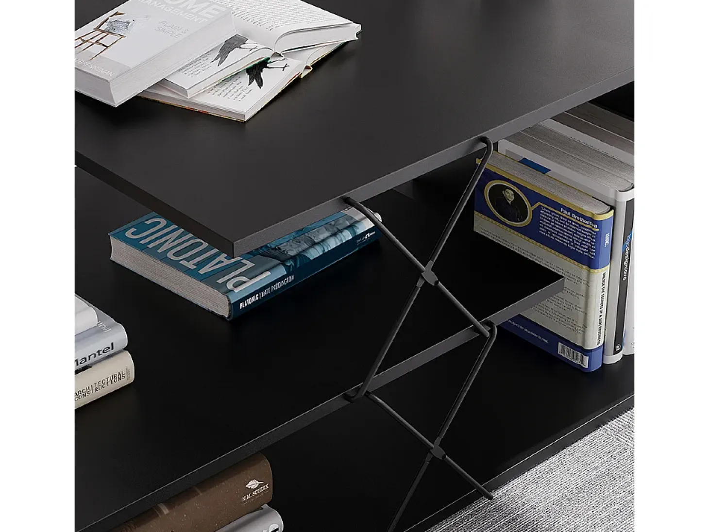 Couchtisch preto 100x50x40.5 nario