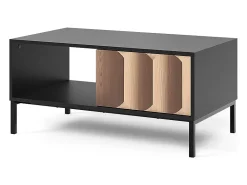 Couchtisch preto/carvalho 90x50x45 eliza