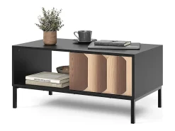 Couchtisch preto/carvalho 90x50x45 eliza