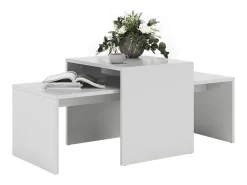 Couchtisch-Set branco 100x48x40.4 donat