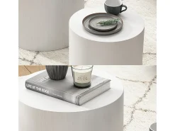 Couchtisch-Set branco 48x48x38 giva