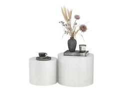 Couchtisch-Set branco 48x48x38 giva