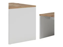 Couchtisch-Set carvalho branco/dourado 100x48x40.4 donat