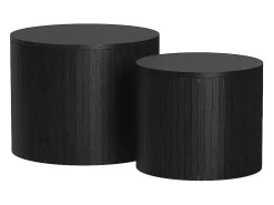 Couchtisch-Set carvalho/preto 48x48x38 tavilo