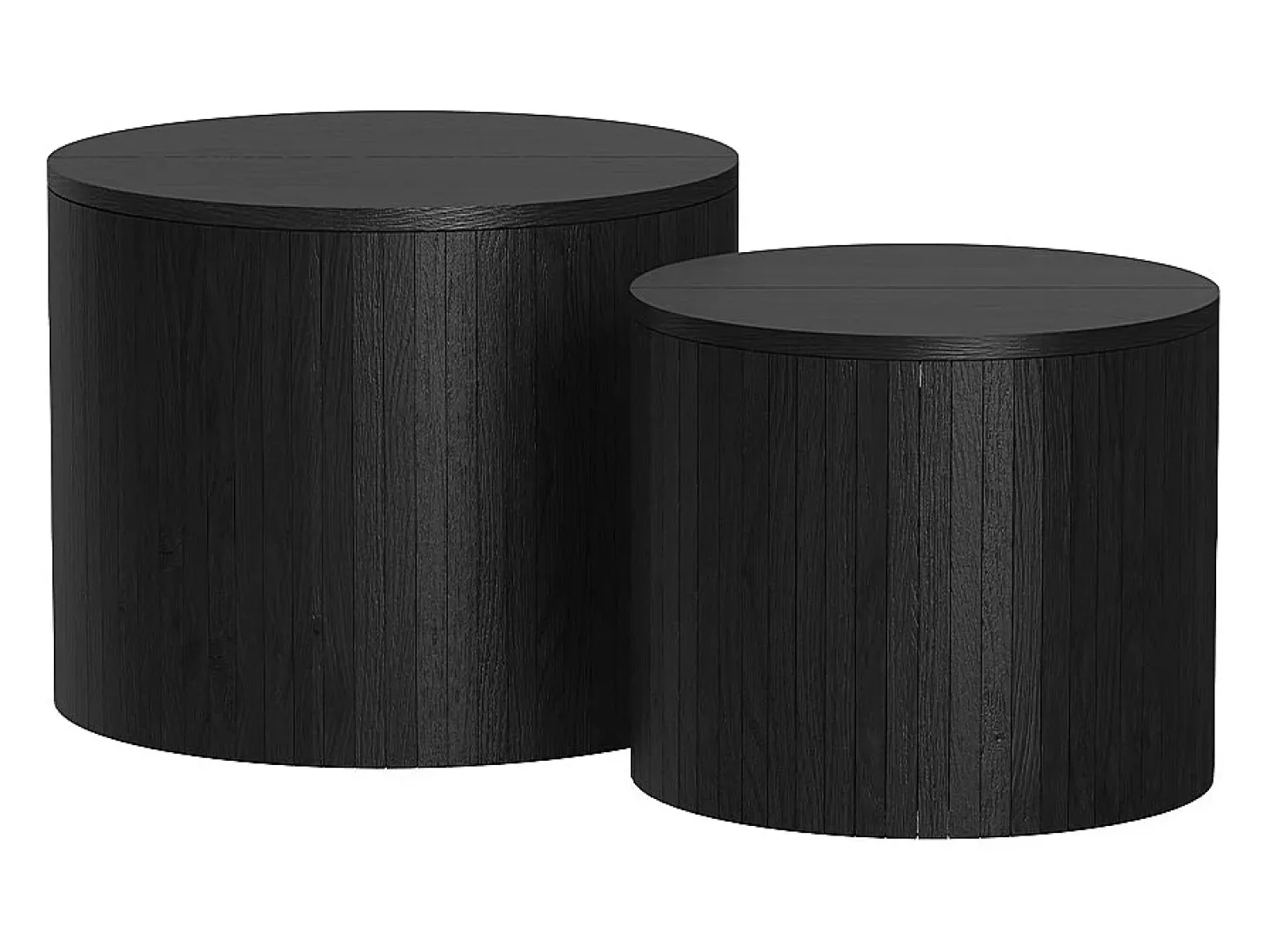 Couchtisch-Set carvalho/preto 48x48x38 tavilo