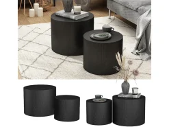 Couchtisch-Set preto 48x48x38 giva