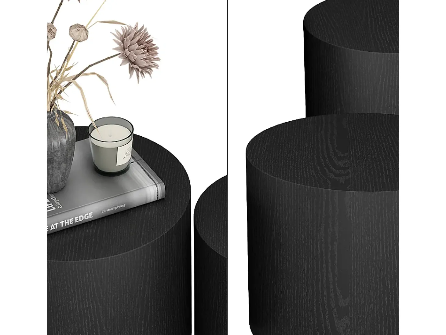 Couchtisch-Set preto 48x48x38 giva