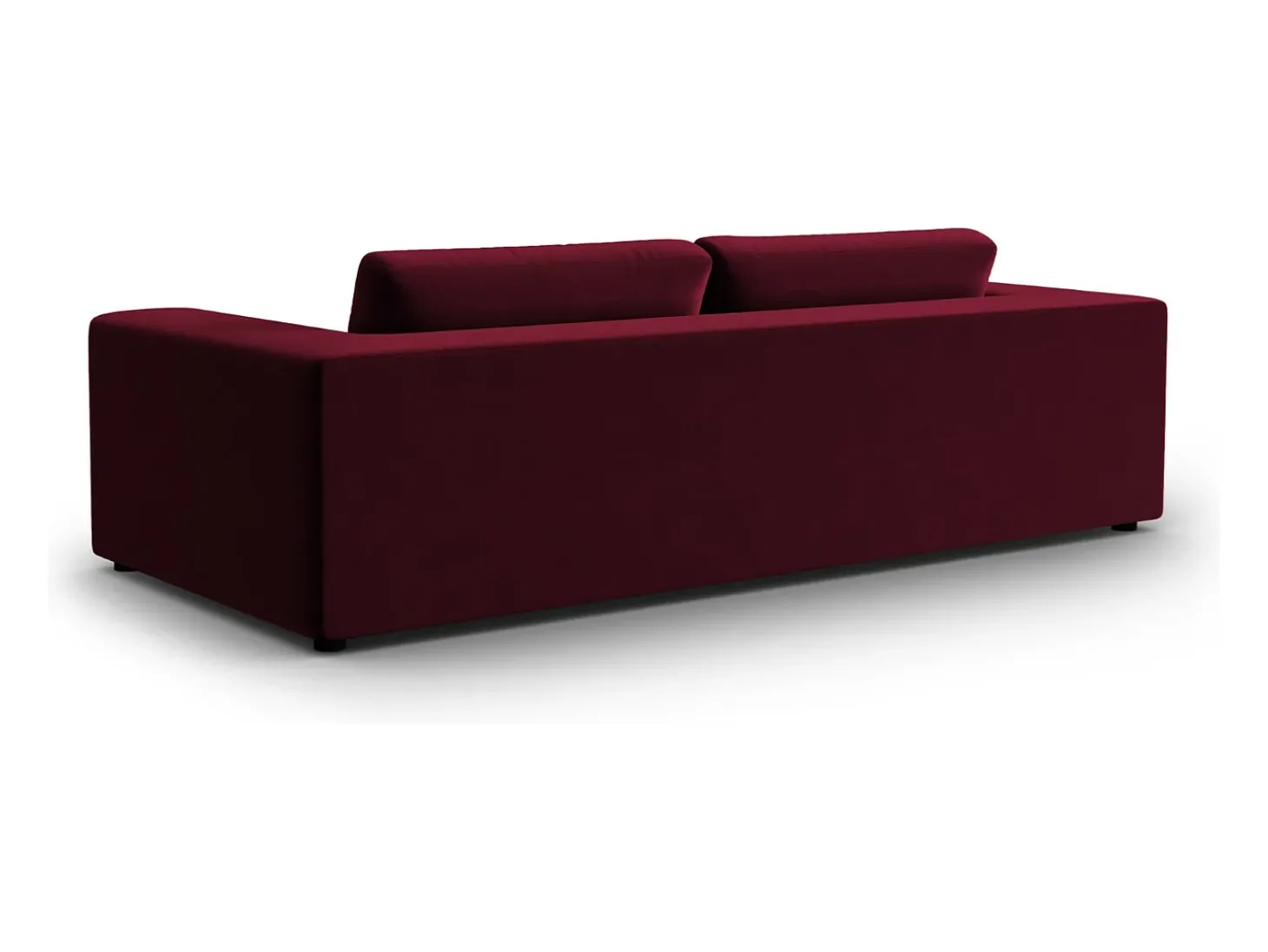 CXL by Christian Lacroix - Sofá "Tendance" 4 lugares em veludo vermelho - 262x122x72cm