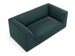CXL by Christian Lacroix - Sofá "Charles" 2 lugares em veludo azul - 174x92x69cm