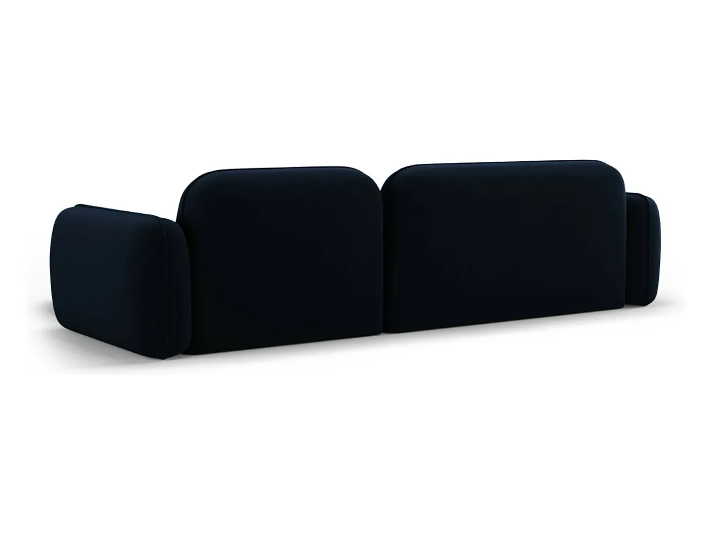 CXL by Christian Lacroix - Sofá modular de canto direito "Lucien" 4 lugares em veludo azul real - 275x165x70cm