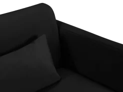CXL by Christian Lacroix - Sofá-cama "Yanis" 2 lugares em veludo preto - 182x102x80cm