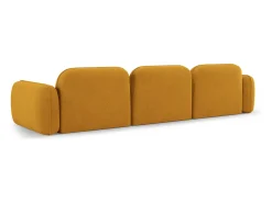 CXL by Christian Lacroix - Sofá modular "Lucien" 4 lugares em veludo mostarda - 320x90x70cm