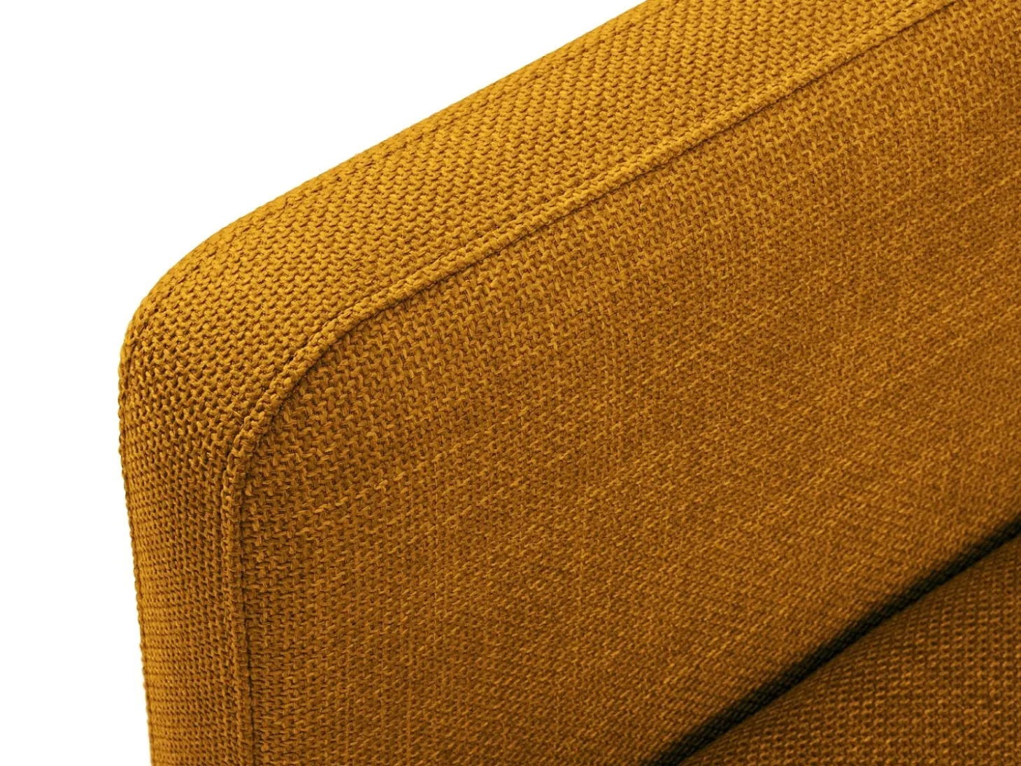 CXL by Christian Lacroix - Sofá-cama "Yanis" 3 lugares em tecido estrutural dourado - 202x102x80cm