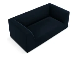 CXL by Christian Lacroix - Sofá "Charles" 2 lugares em veludo azul escuro - 174x92x69cm