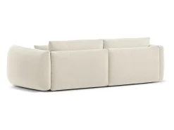 CXL by Christian Lacroix - Sofá modular "Maurie" 4 lugares em tecido chenille marfim - 264x107x90cm