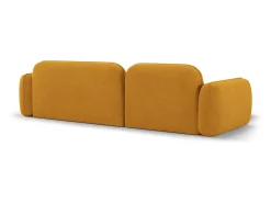 CXL by Christian Lacroix - Sofá modular de canto esquerdo "Lucien" 4 lugares em veludo mostarda - 275x165x70cm