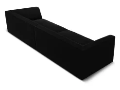 CXL by Christian Lacroix - Sofá "Charles" 4 lugares em veludo preto - 302x93x69cm