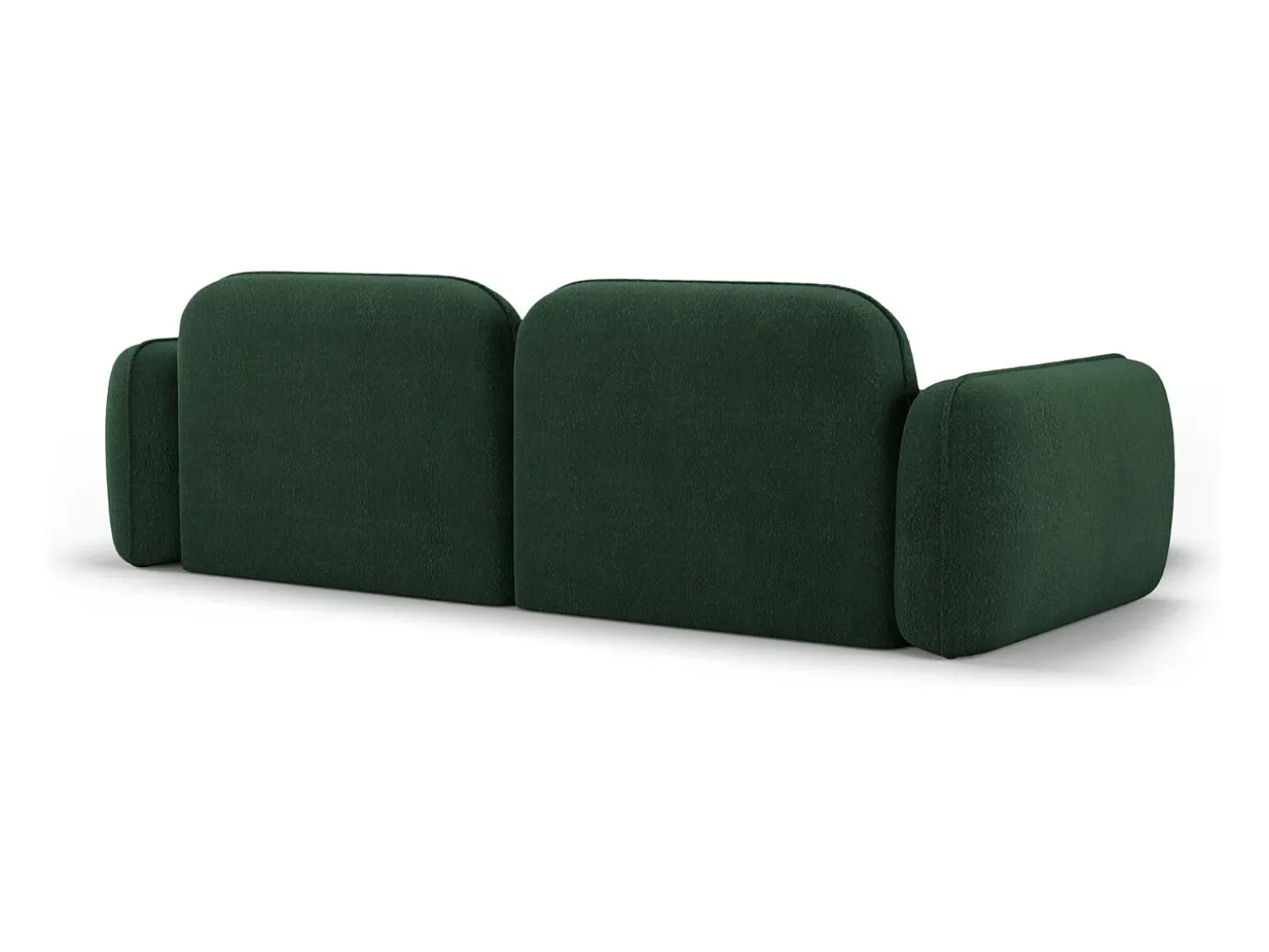 CXL by Christian Lacroix - Sofá modular de canto esquerdo "Lucien" 3 lugares em veludo verde - 230x165x70cm