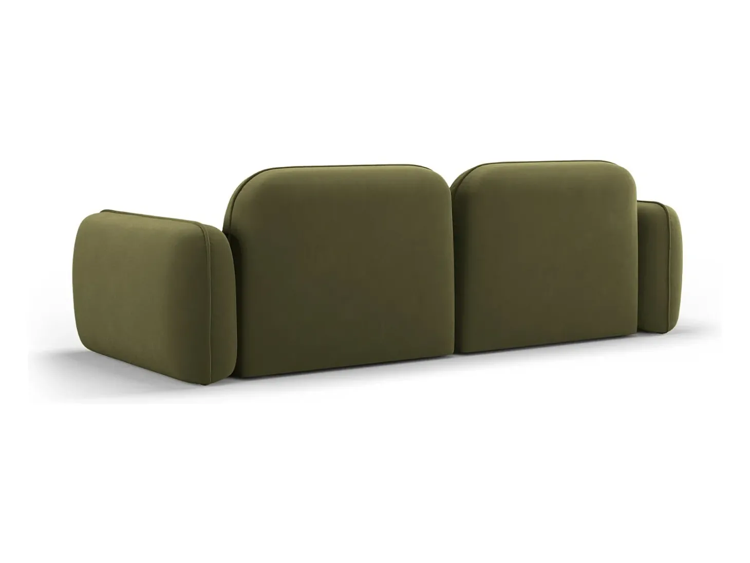CXL by Christian Lacroix - Sofá modular "Lucien" 3 lugares em veludo verde claro - 230x90x70cm